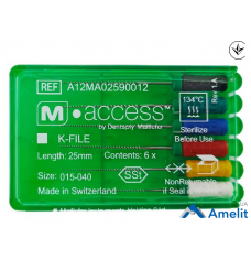 Інструмент ручний K-File M-Access №15-40 (Dentsply Maillefer), 6 шт./пак.